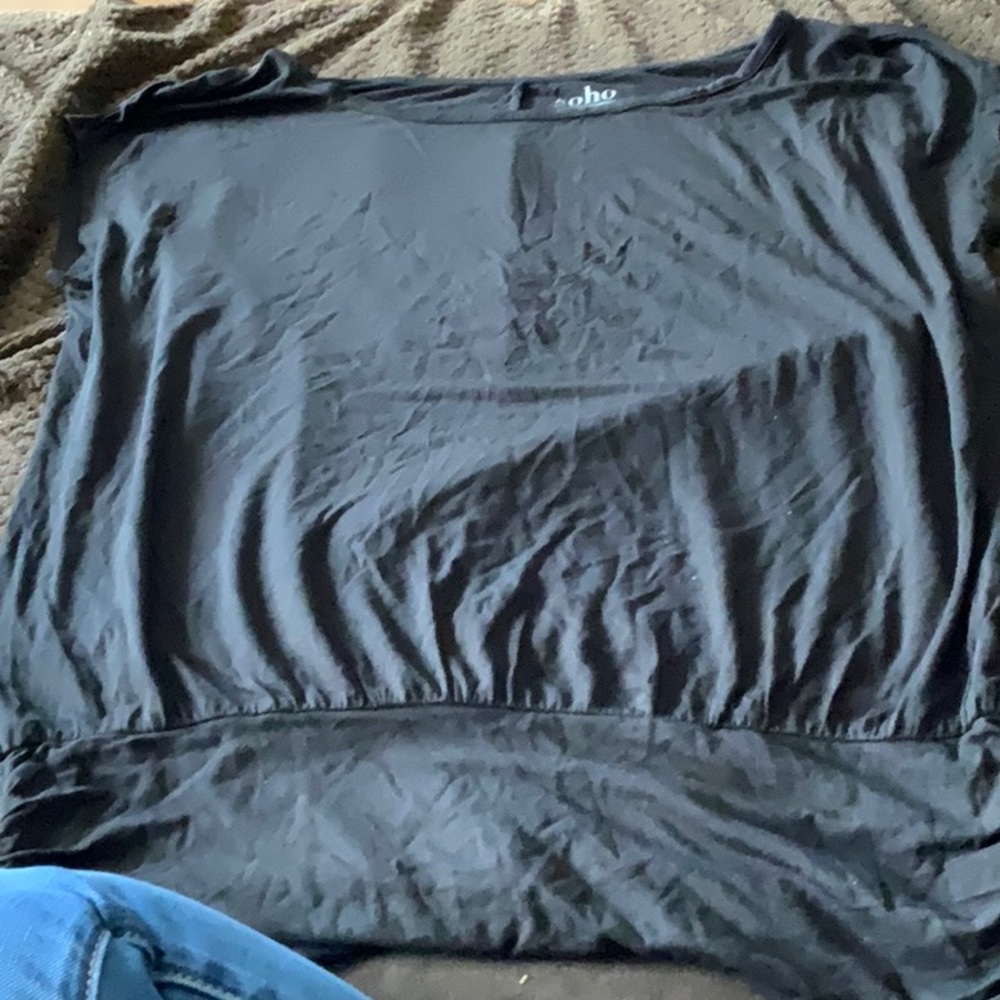 Sono Top New with tags black top from Soho with banded bottom